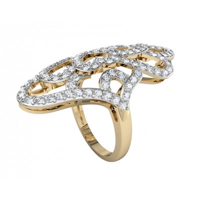 Diamond Valentines Cocktail ring
